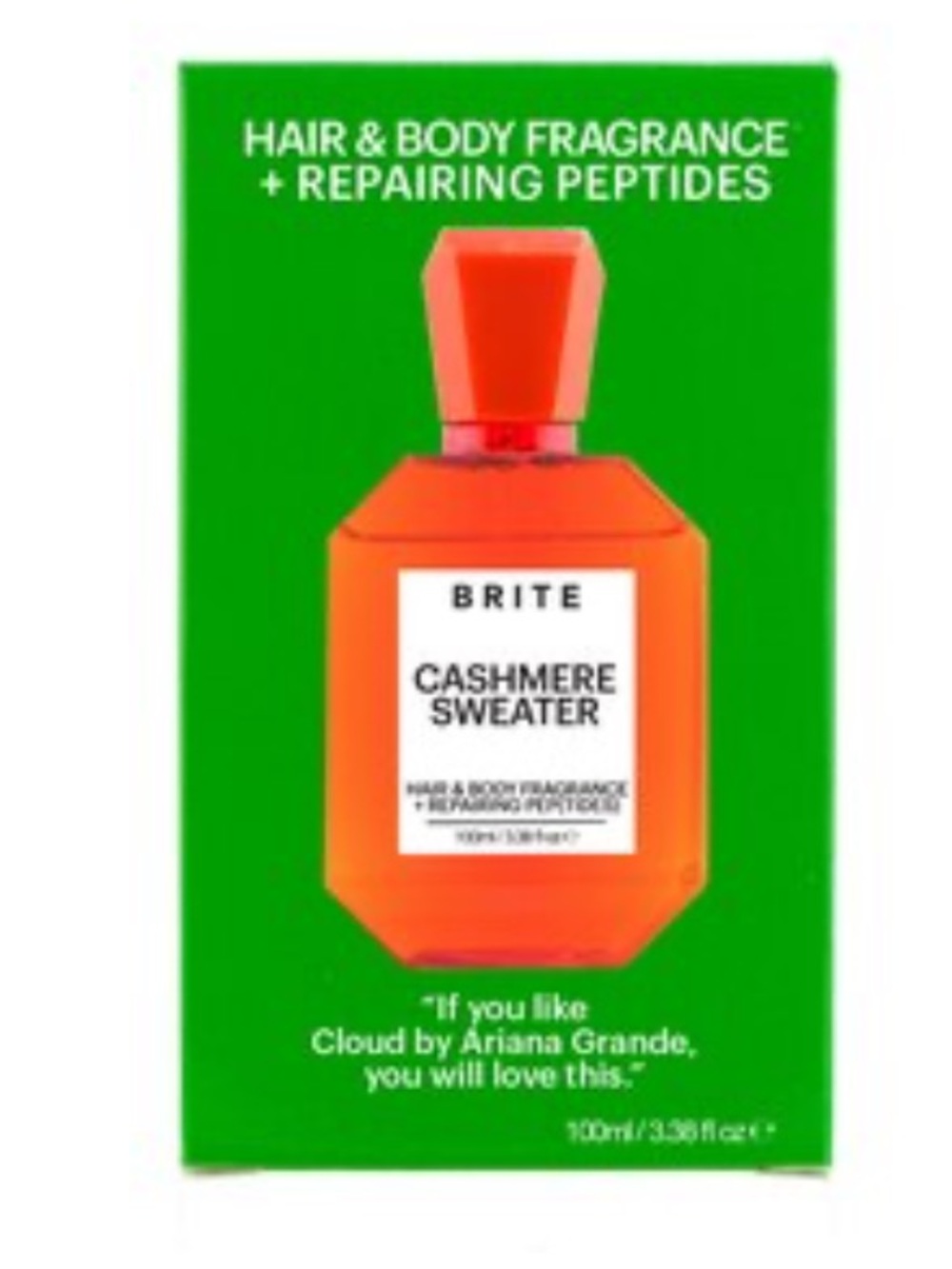 BRITE Hair & Body Fragrance + Repairing Peptides, Cashmere Sweater